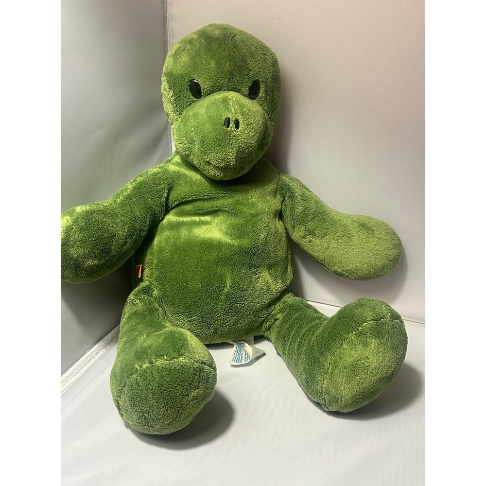 Build-A-Bear Workshop Green Turtle Plush Stuffed Animal No Shell Heart Tag